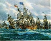 unknow artist Seascape, boats, ships and warships. 42 USA oil painting reproduction